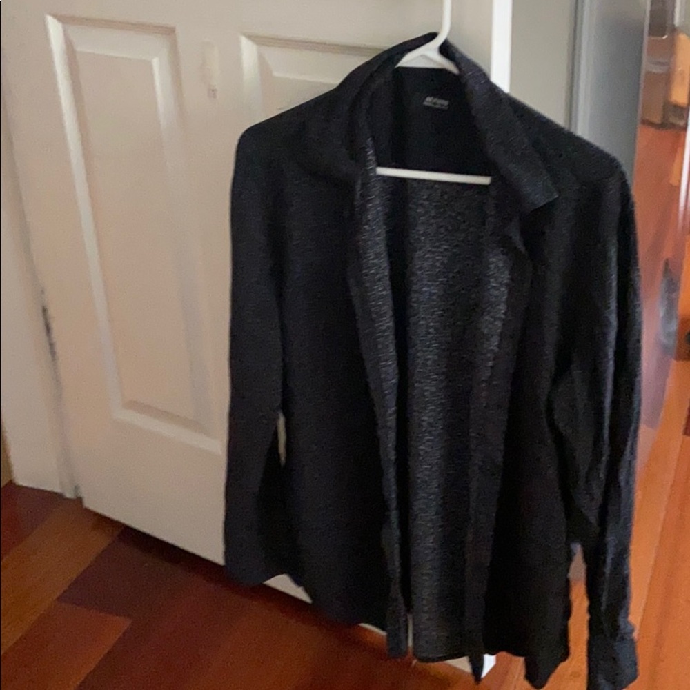 Black button down shirt